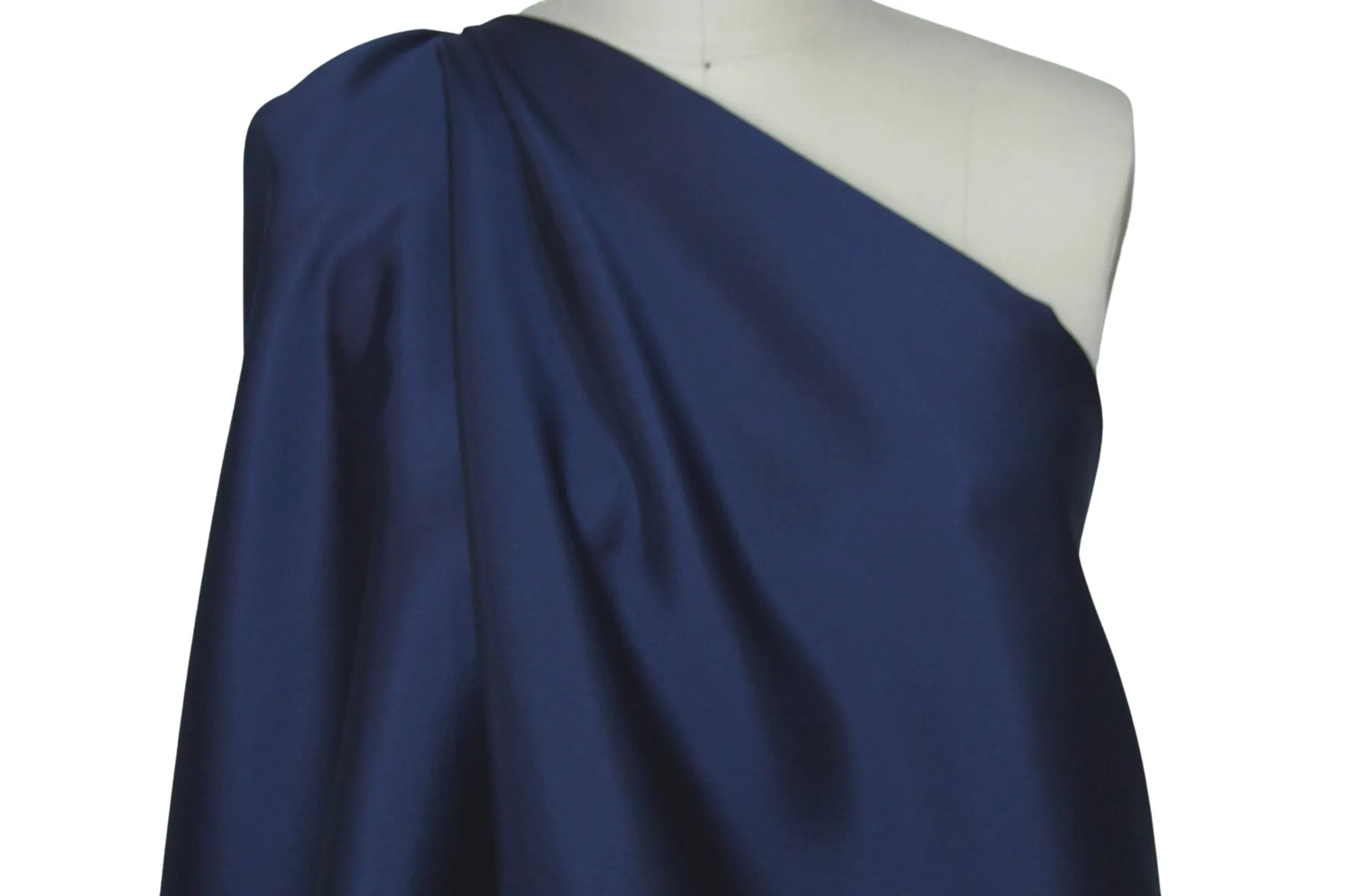 2 1/4  yards of Silk/Wool Satin - Divine Navy