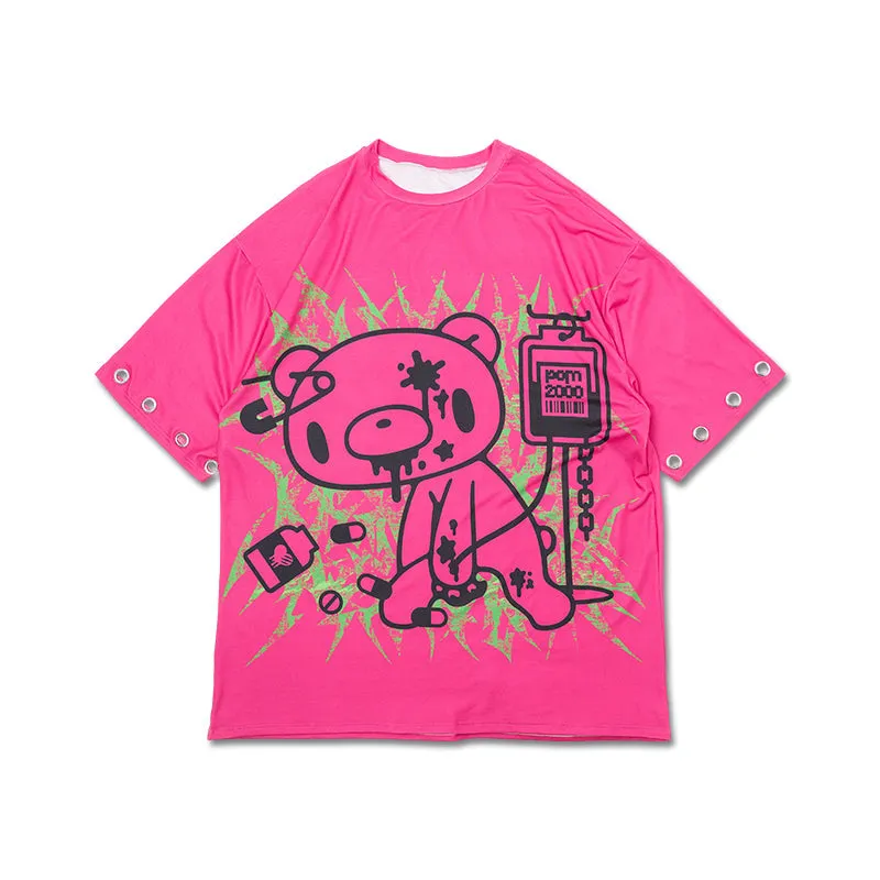 ACDC RAG & Gloomy Bear vivid ring huge t-shirt