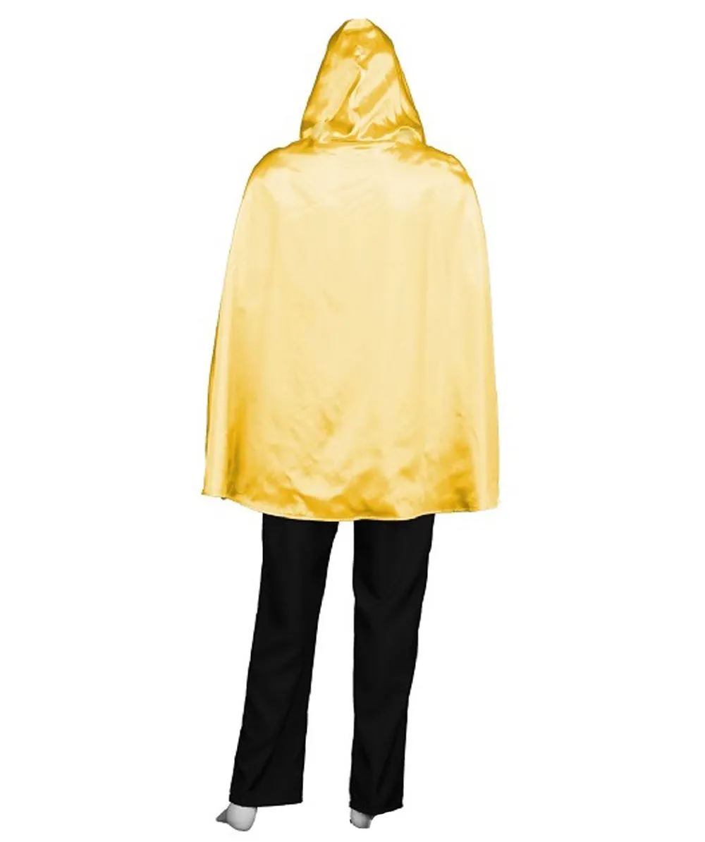 Adult Men's Reversible Hooded Short Cape Costume | Multiple Color Options Halloween Costume