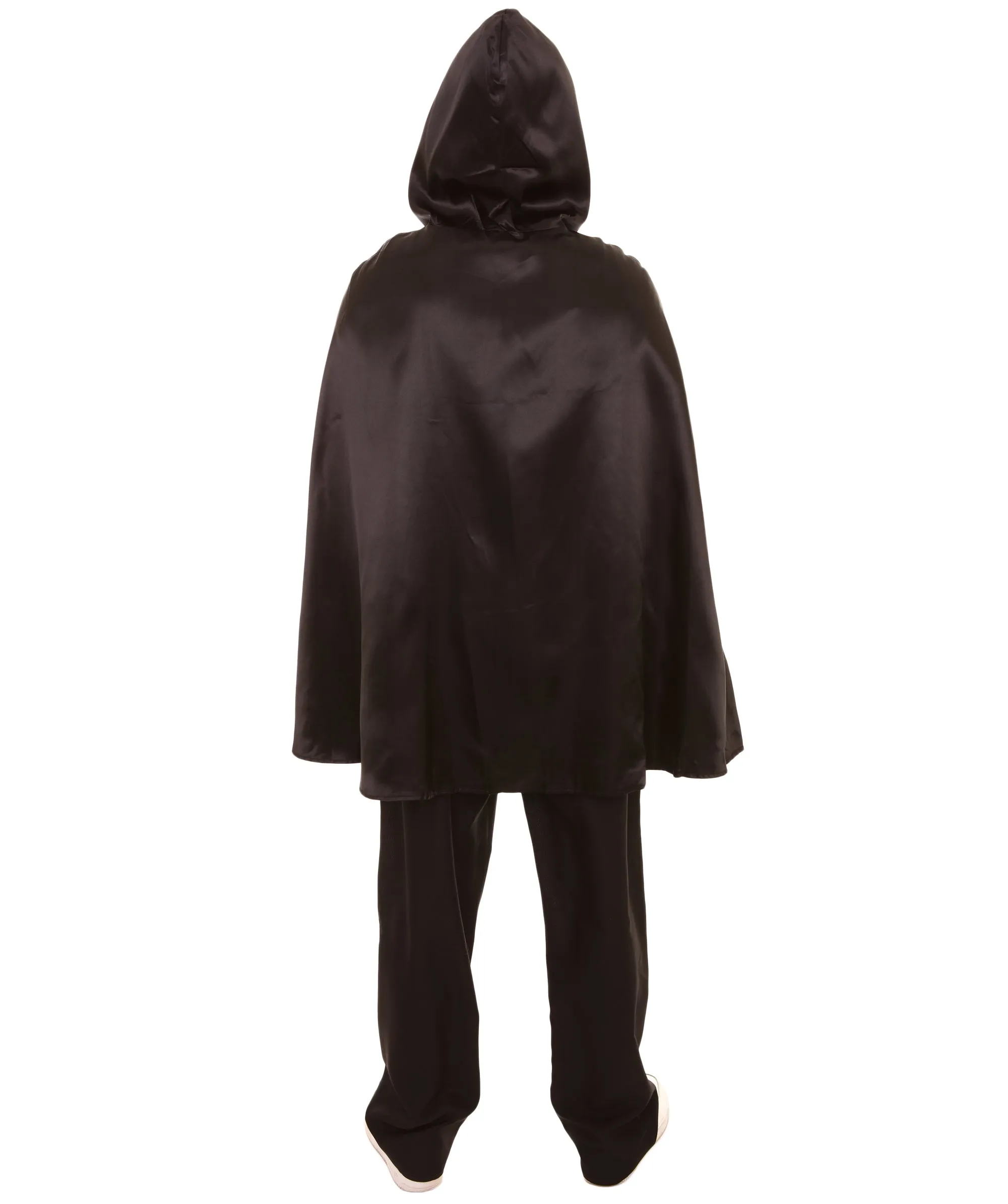 Adult Men's Reversible Hooded Short Cape Costume | Multiple Color Options Halloween Costume