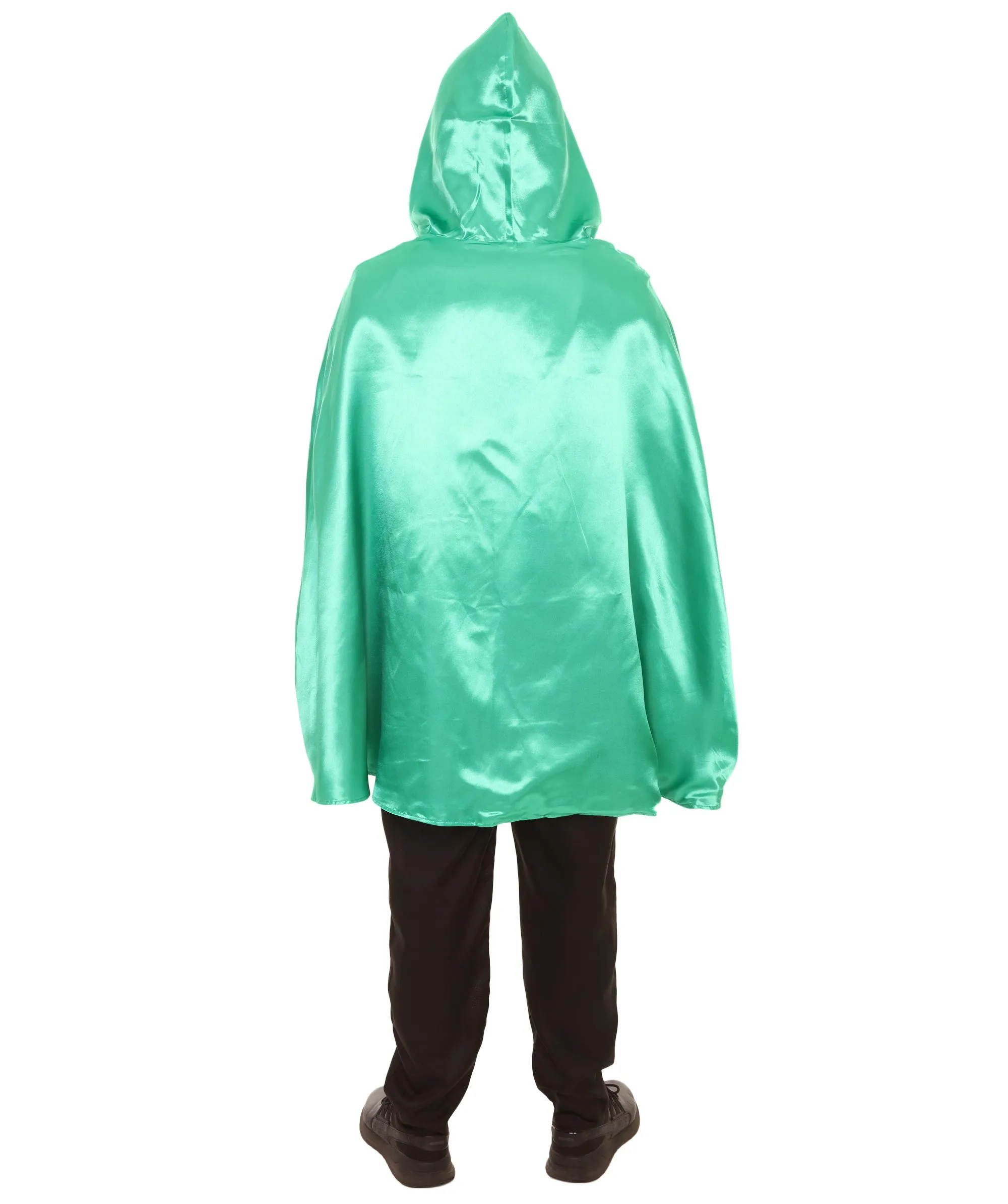 Adult Men's Reversible Hooded Short Cape Costume | Multiple Color Options Halloween Costume