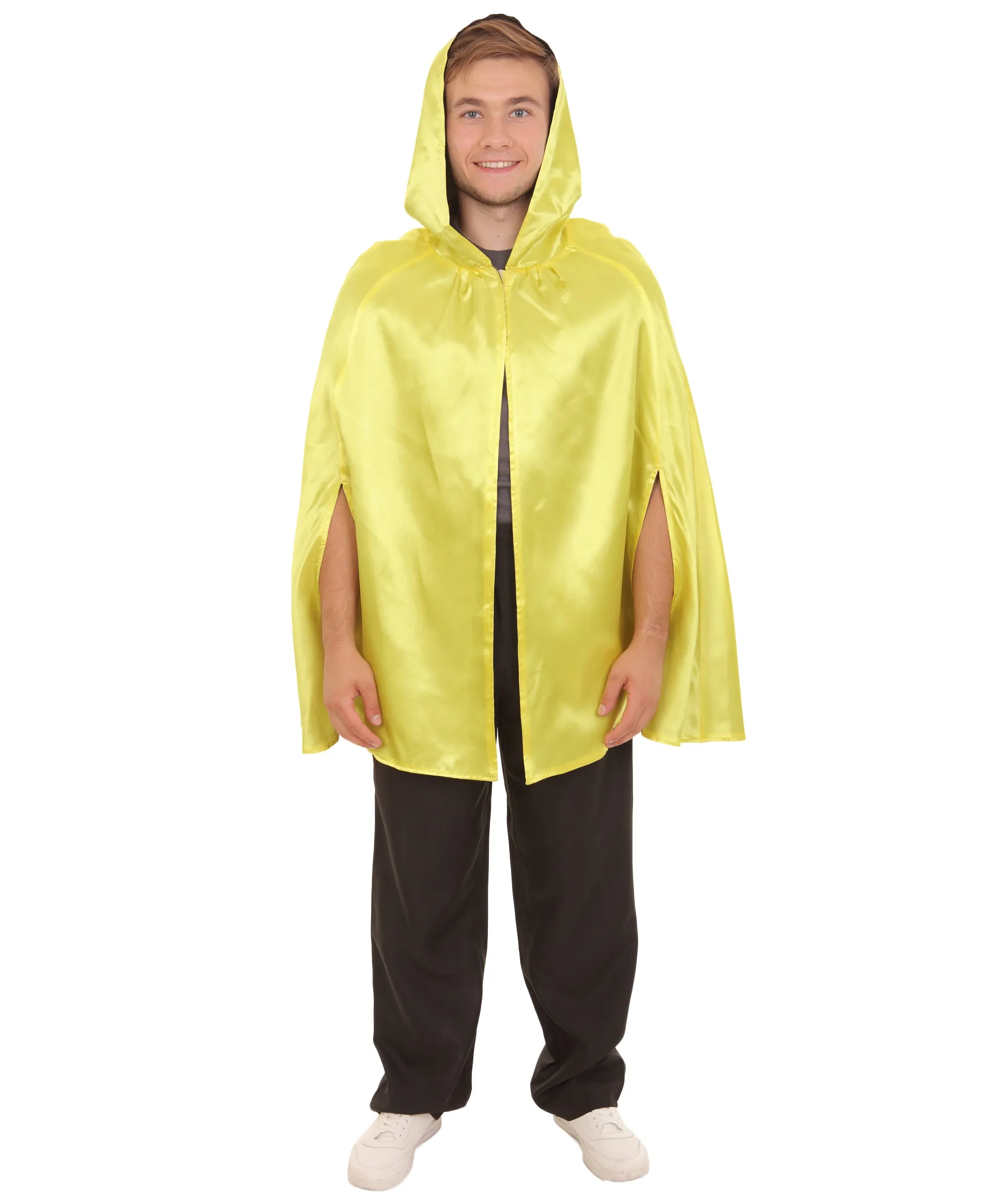 Adult Men's Reversible Hooded Short Cape Costume | Multiple Color Options Halloween Costume