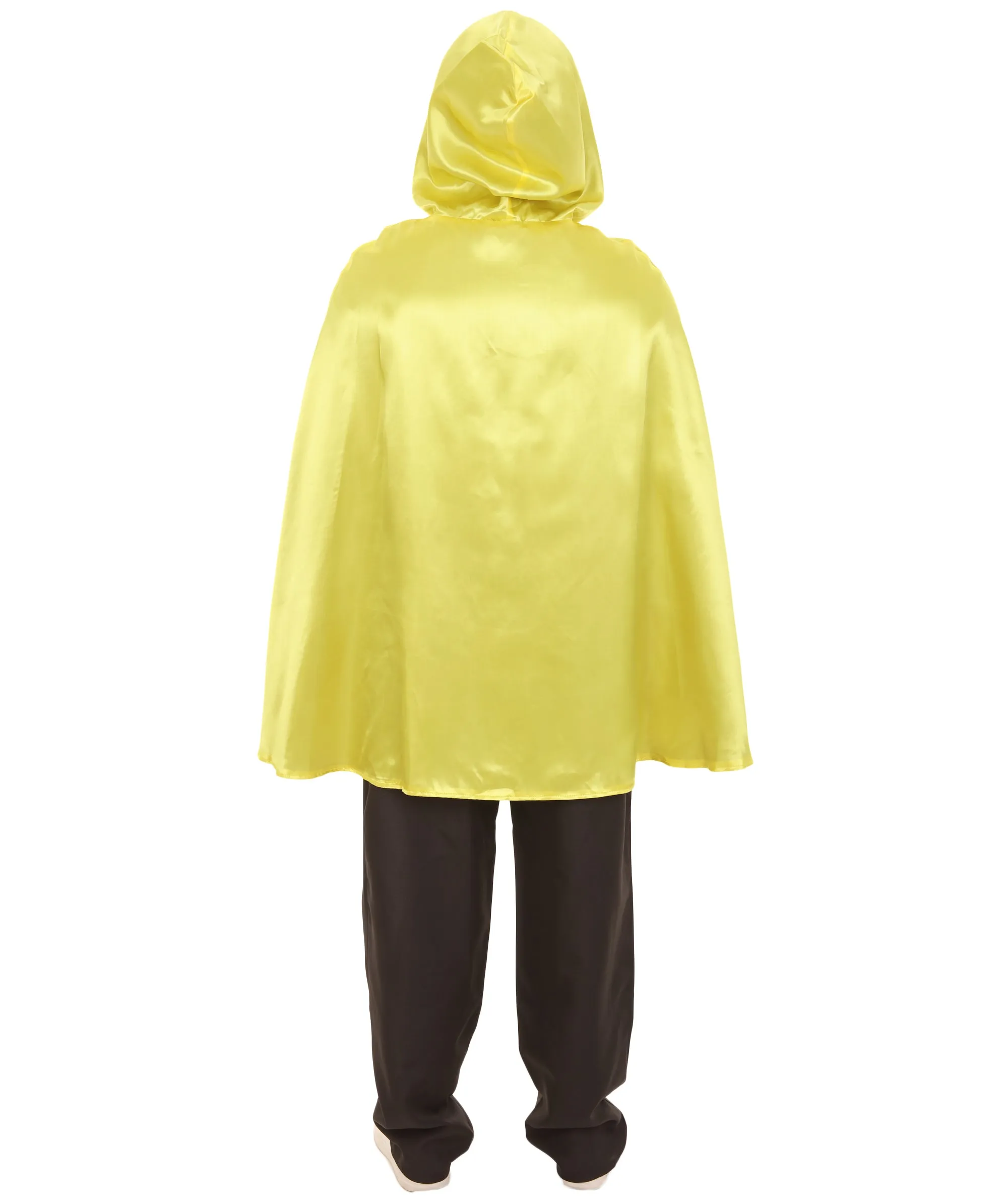 Adult Men's Reversible Hooded Short Cape Costume | Multiple Color Options Halloween Costume