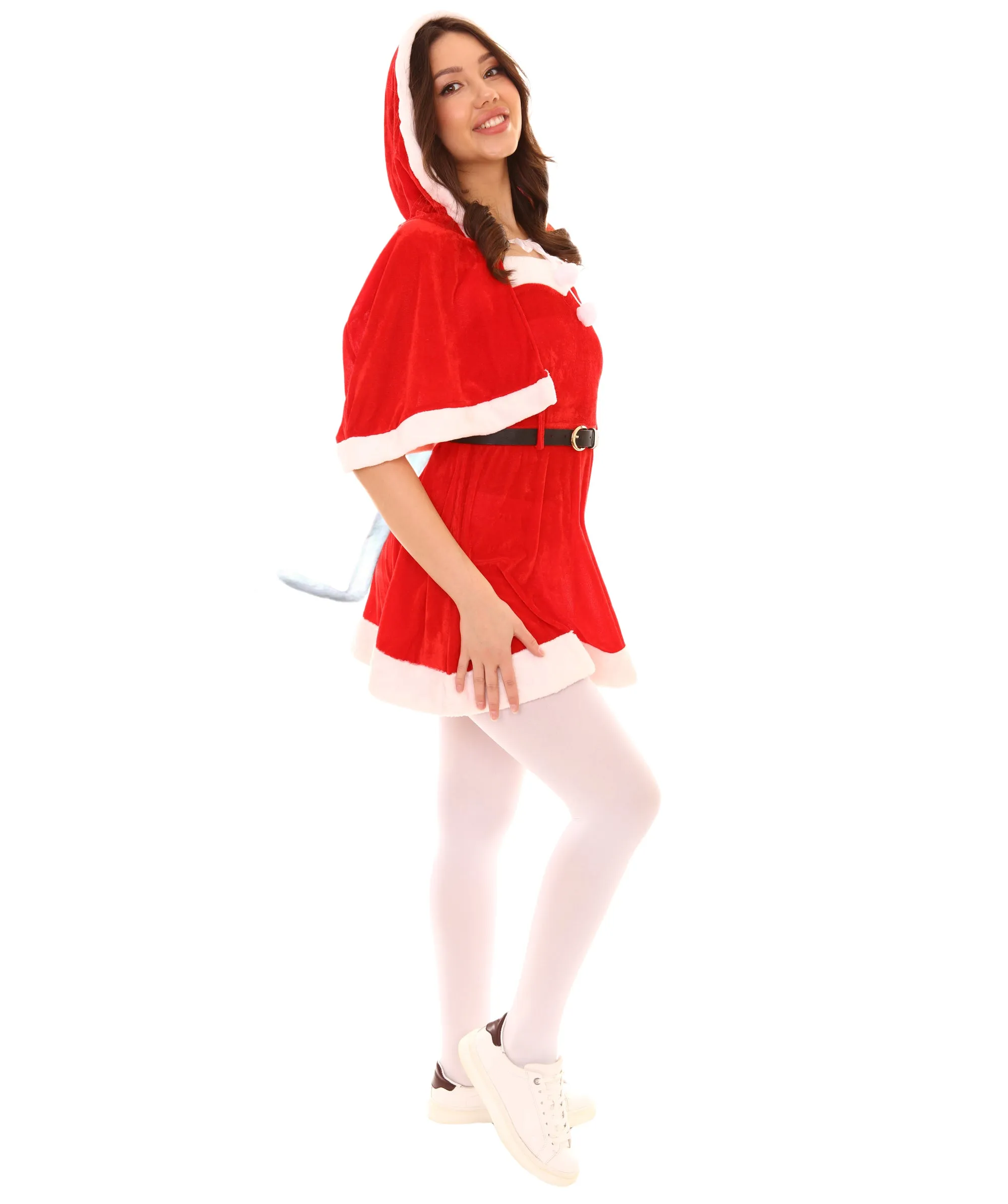 Adult Women's Sexy Mrs. Claus Xmas Costume |  Red Halloween Costume