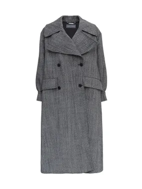 Alberta Ferretti Spread Collar Oversize Coat