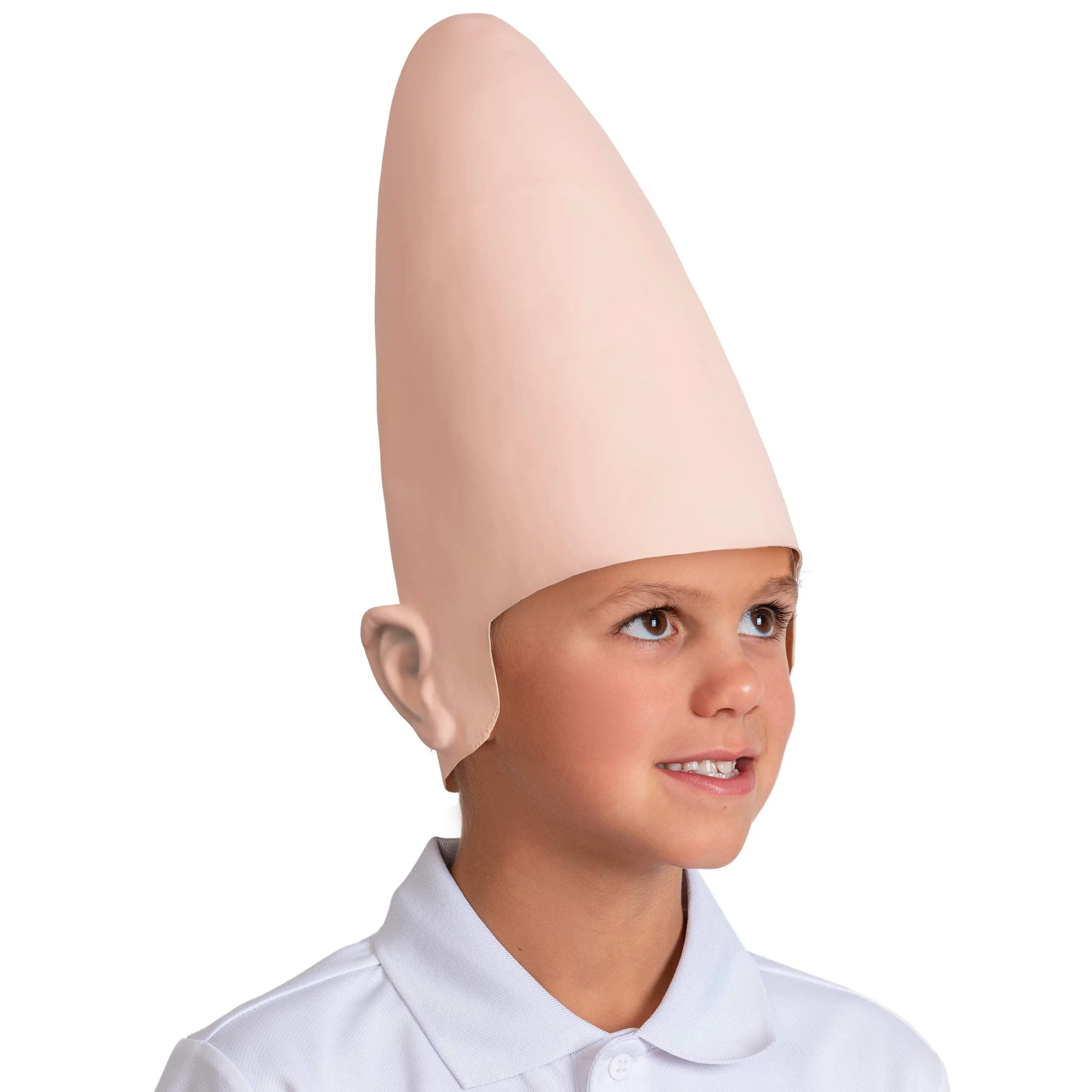 Alien Cone Bald Head - Weird Costume Accessory Egg Shaped Heads Props for Men Women Boys and Girls