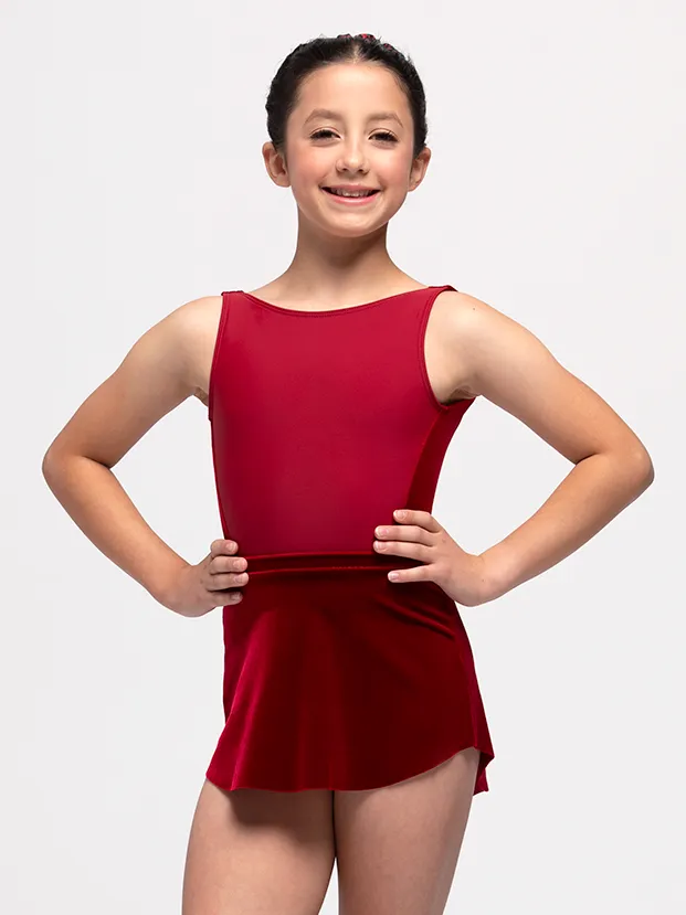 Allison Kids Vampire Velvet Leotard RTW