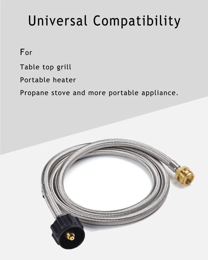 ALP 8-Feet Braided Propane Hose