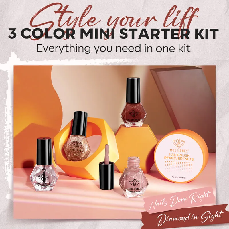 Autumn Temptation - 3 Colors Mini Starter Nail Polish Kit 5ml