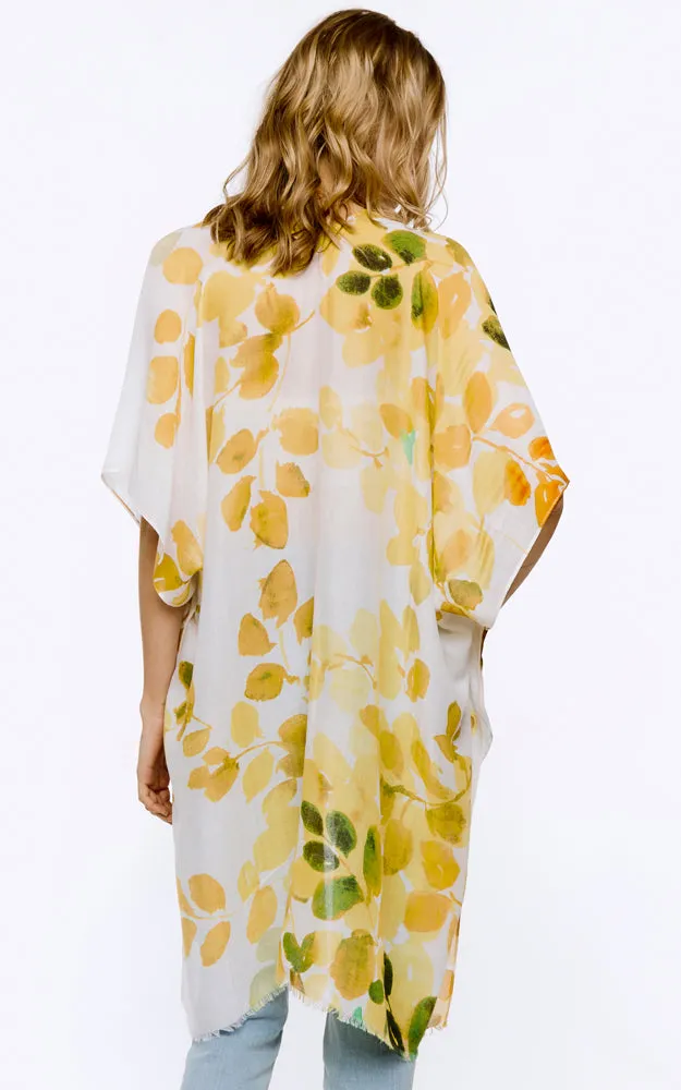 BAAP8032 Floral Pattern Cover Up Kimono