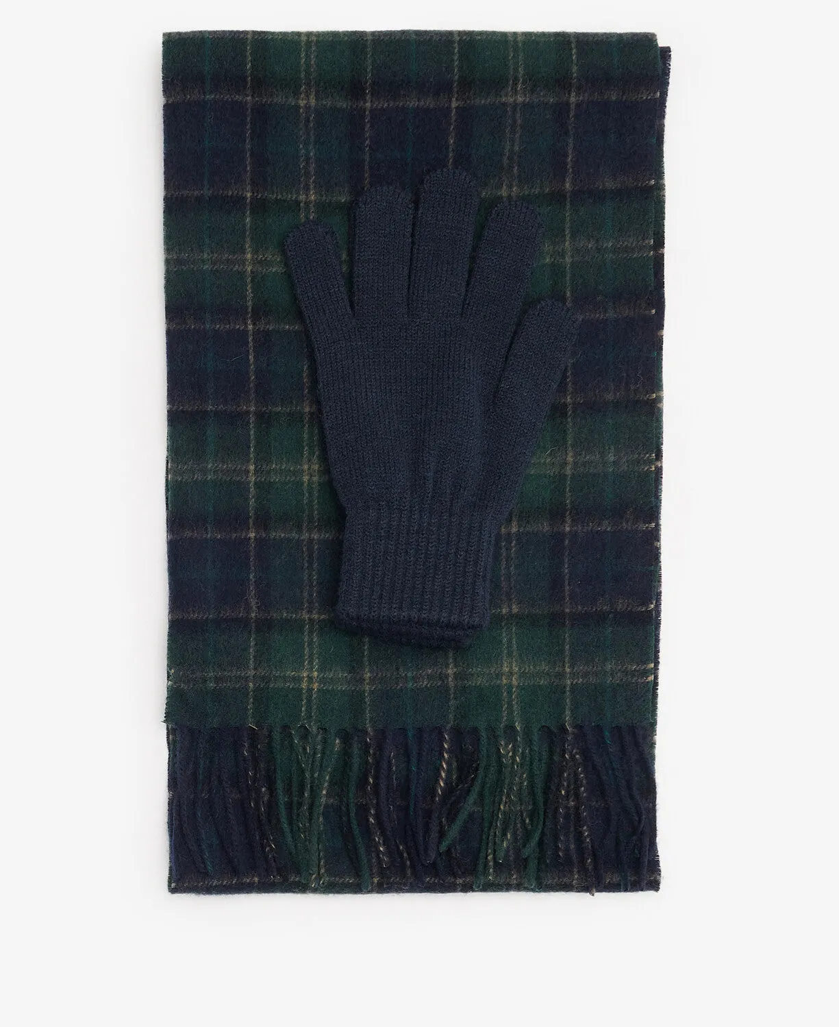 Barbour Tartan Scarf and Glove Gift Set