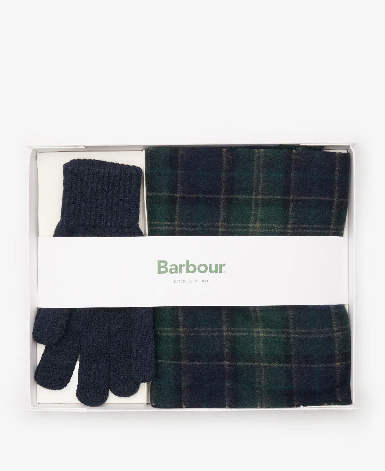 Barbour Tartan Scarf and Glove Gift Set