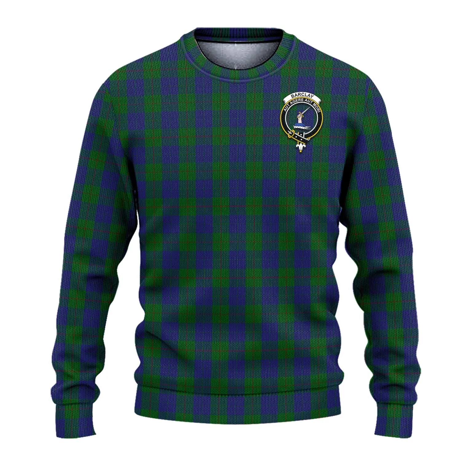 Barclay Tartan Ugly Sweater with Family Crest