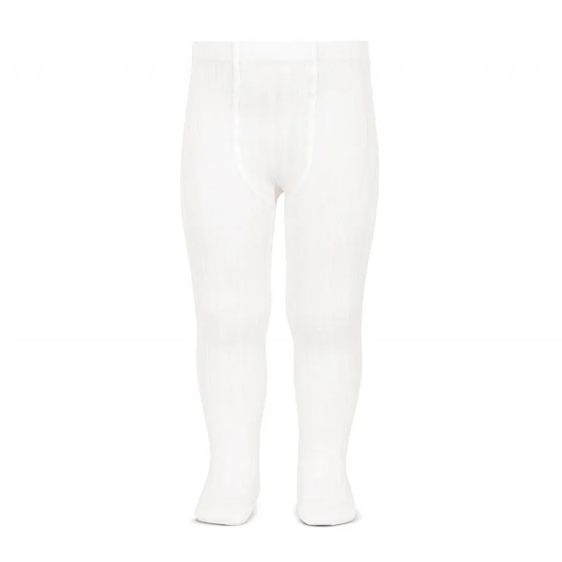 Basic Rib Tights Pure White