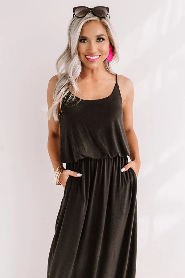 Beachy Babe Maxi In Black