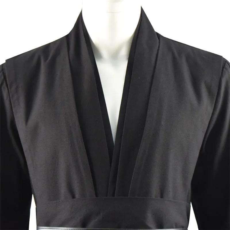 Becostume Star Wars Obi Wan Kenobi Jedi Tunic Cosplay Costume Black Version