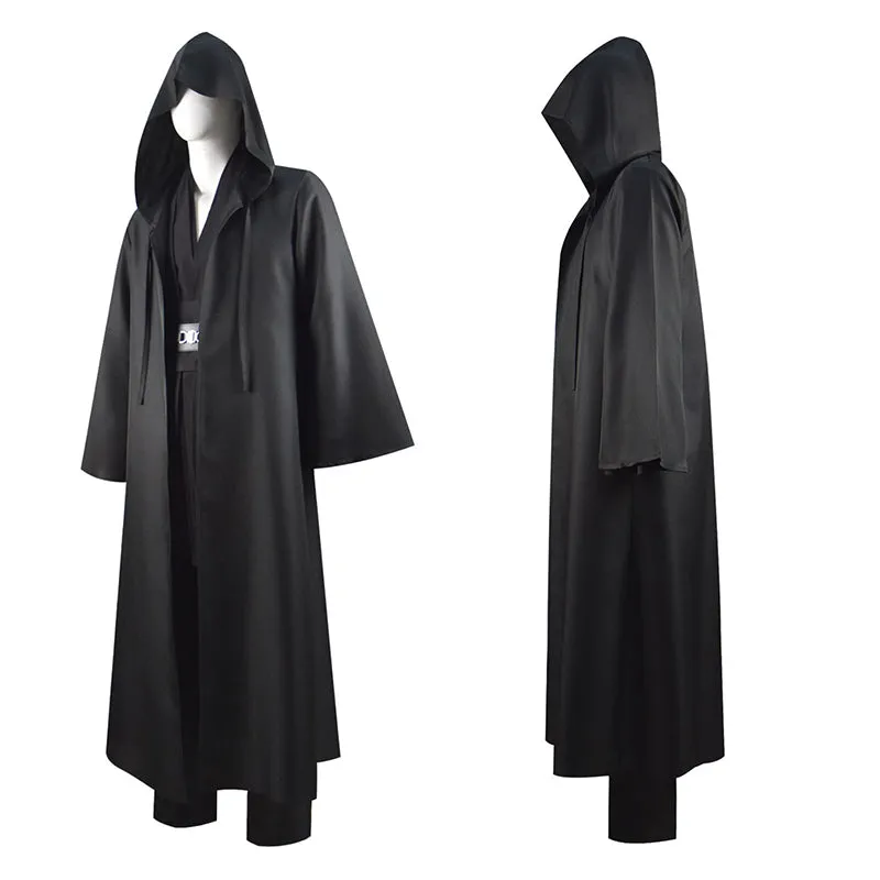 Becostume Star Wars Obi Wan Kenobi Jedi Tunic Cosplay Costume Black Version