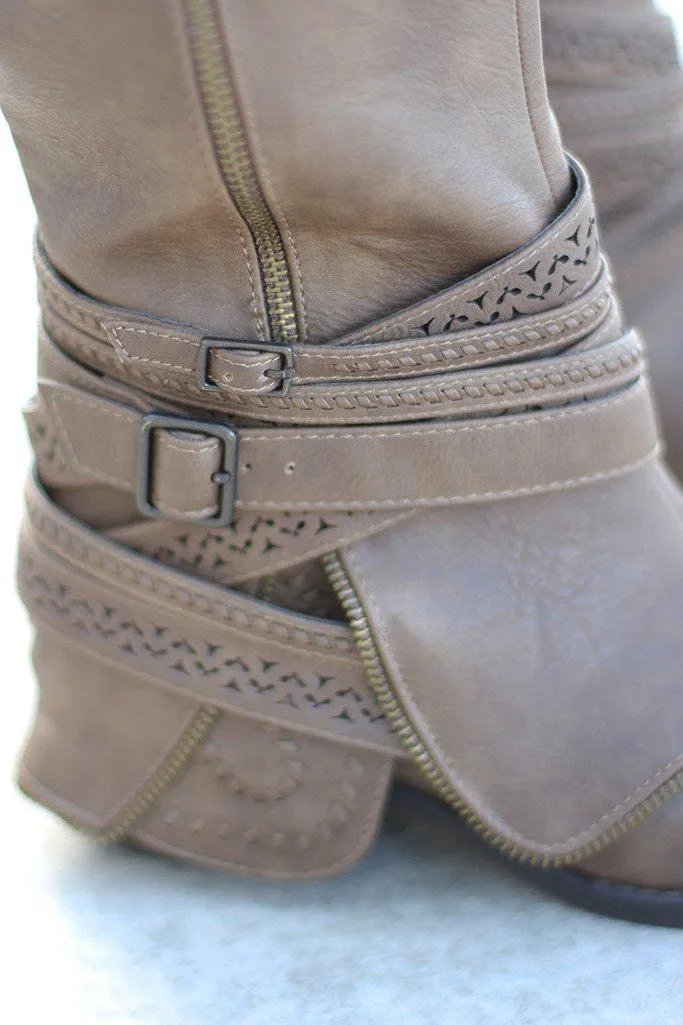 Big Spender Taupe Boots