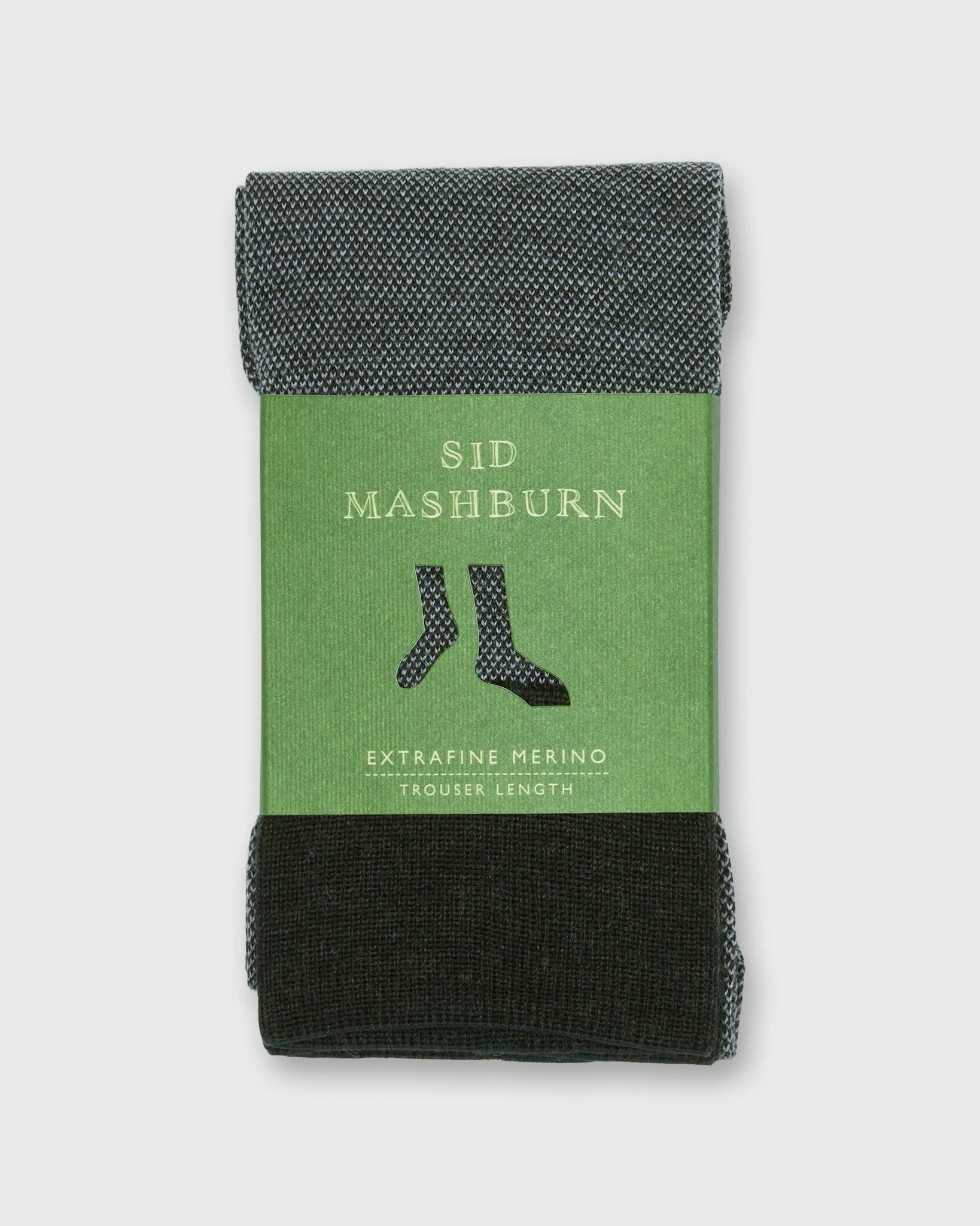 Birdseye Trouser Dress Socks in Charcoal Extra Fine Merino