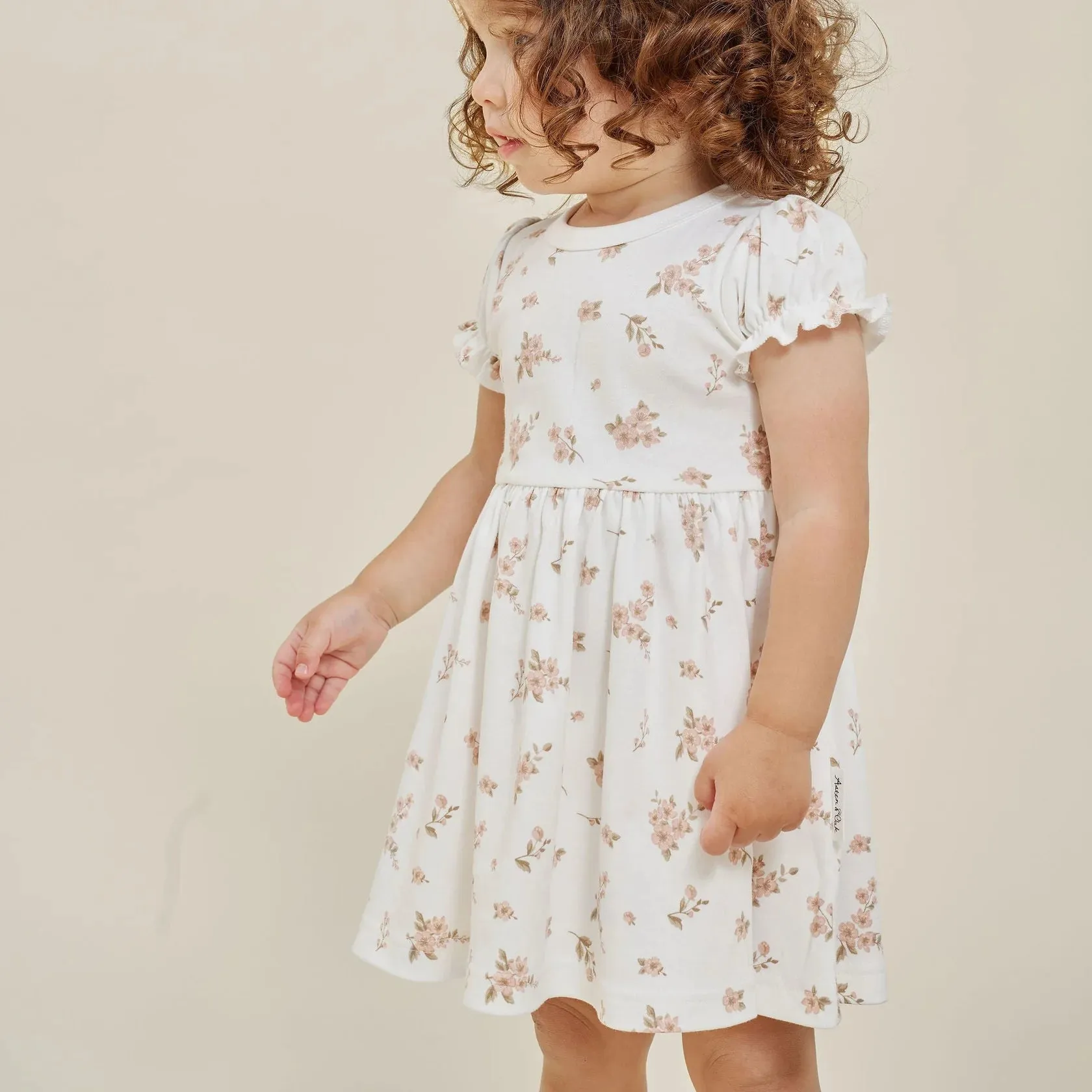 Blossom Skater Dress - White