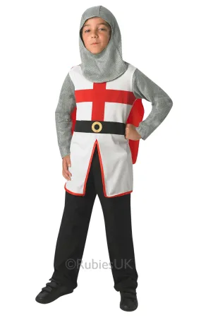 Boys St George Knight Fancy Dress Medieval Tudor Soldier Book Day Costume