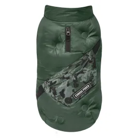 Canada Pooch Commuter Dog Vest - Green & Camo