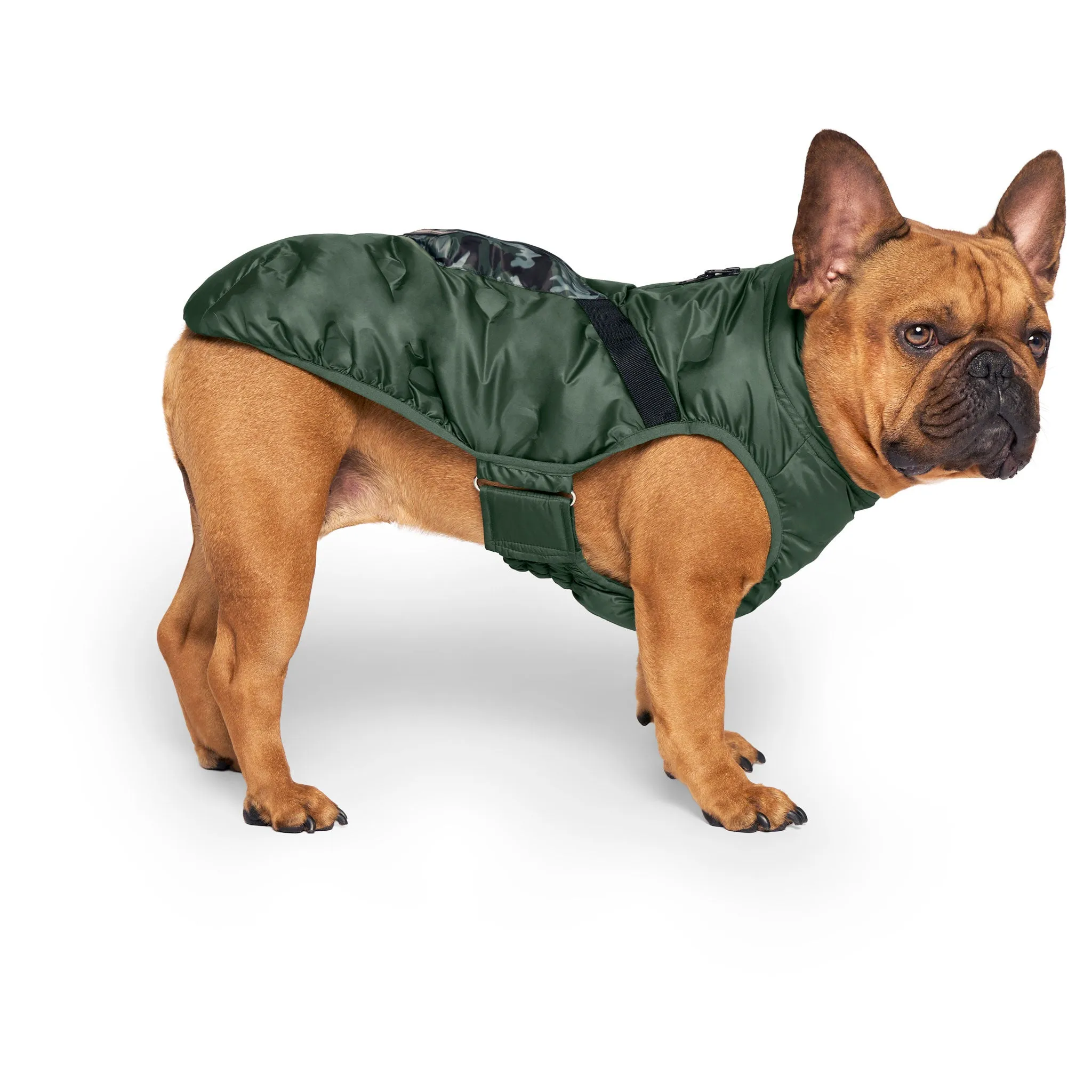 Canada Pooch Commuter Dog Vest - Green & Camo