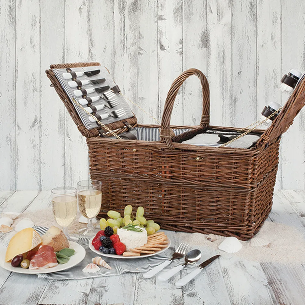 Cape Cod Wicker Picnic Basket