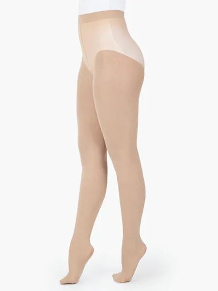 Capezio 1915X  Children's Ultra Soft Self Knit Waistband Footed Tights