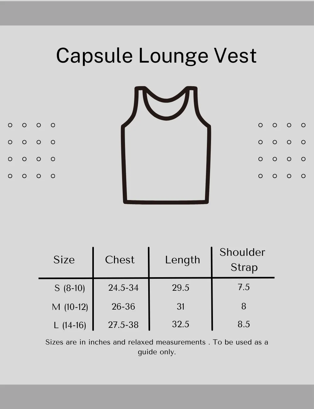 Capsule lounge vest- Grey