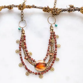 Carnelian & Jasper Layed Necklace