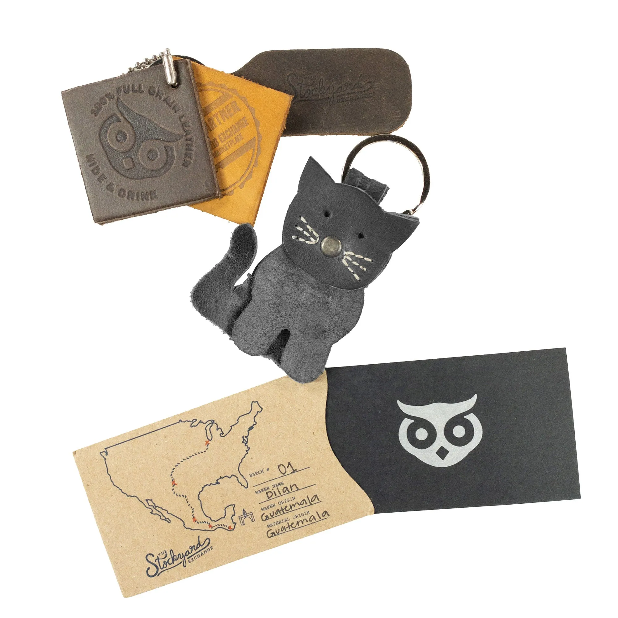 Cat Layered Keychain