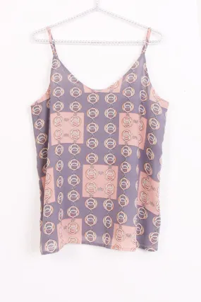 Chain Print Strappy Cami Top