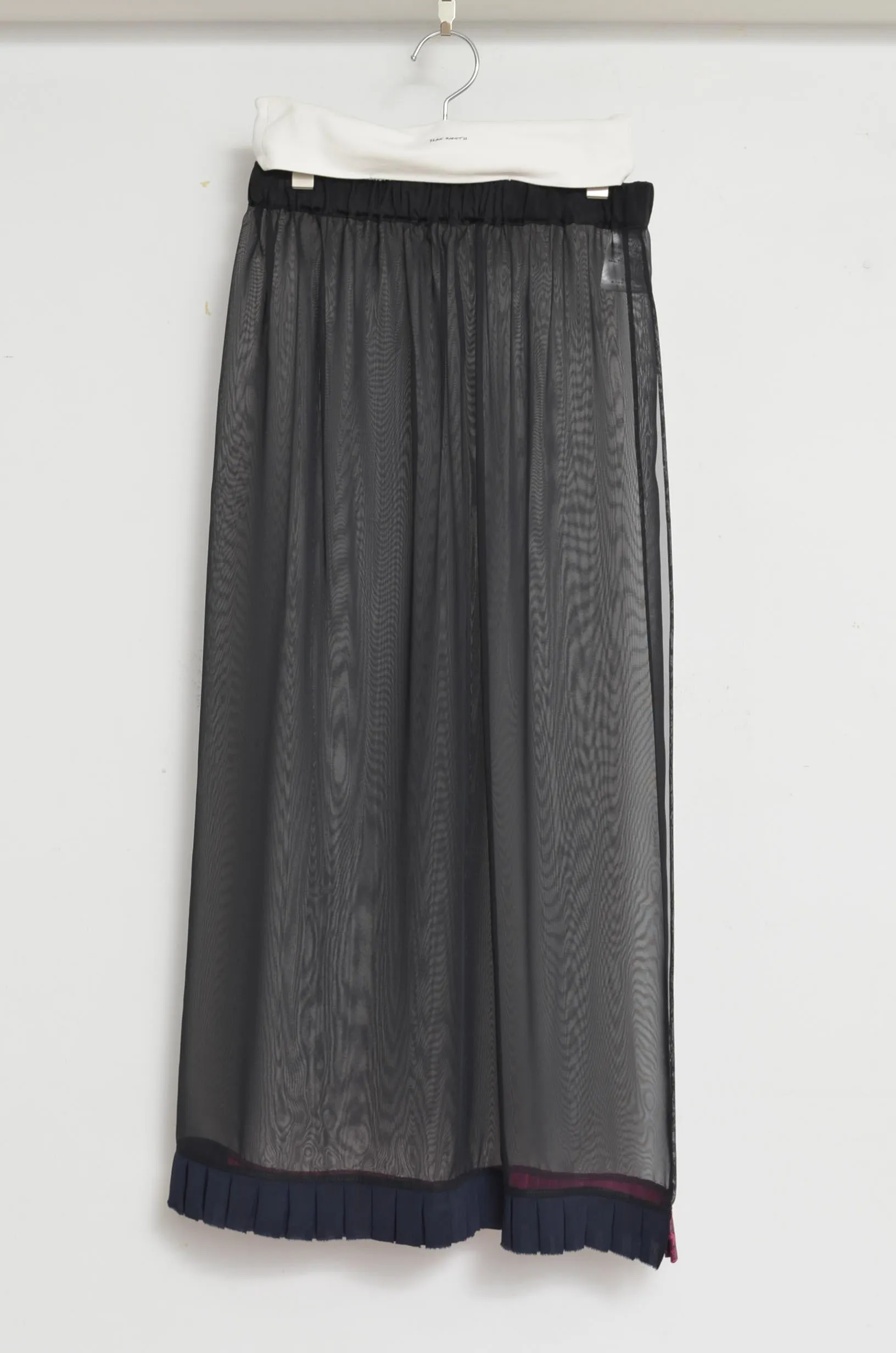 CHIFFON LONG SK 00/BLK