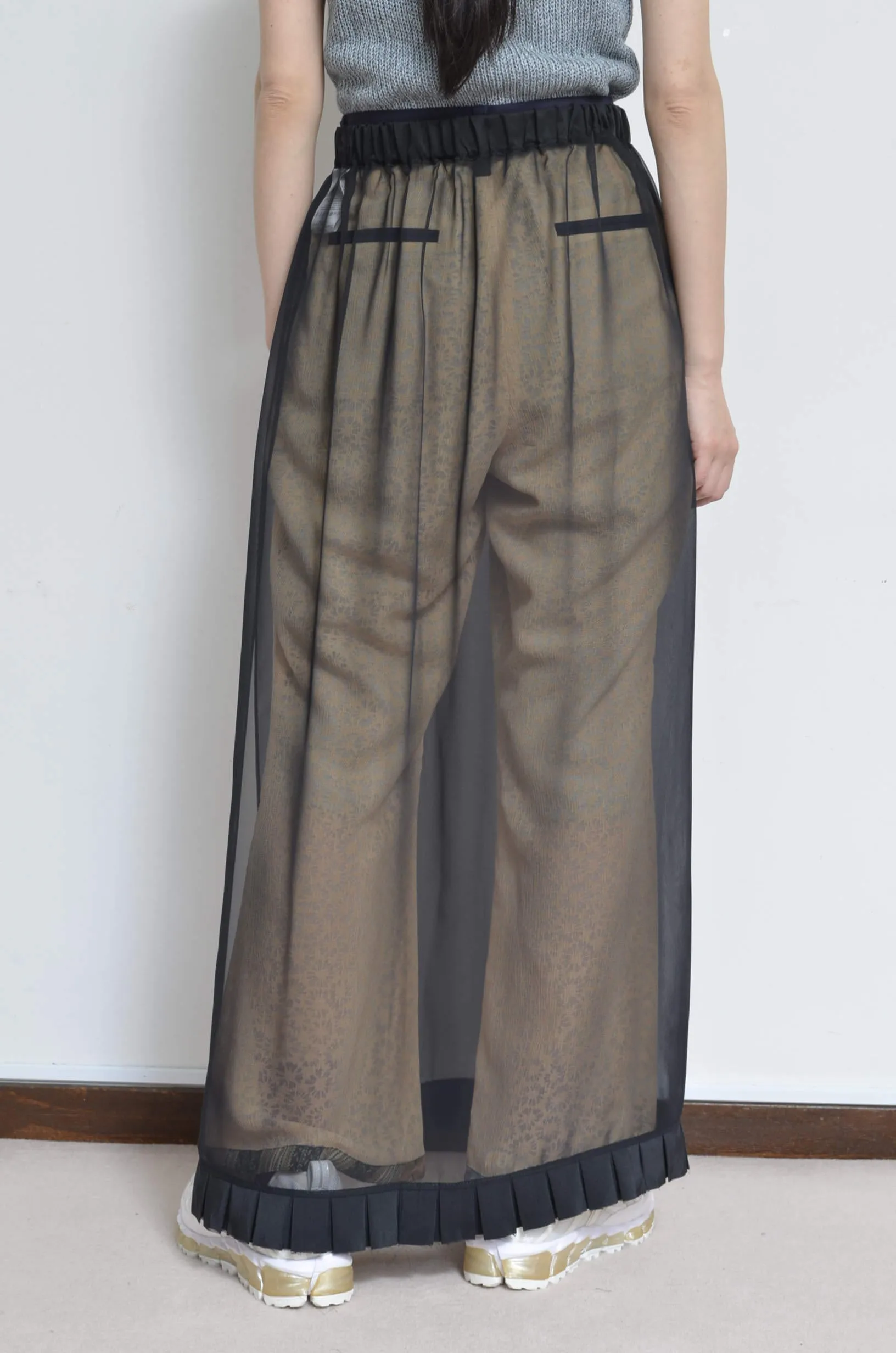 CHIFFON LONG SK 01/BLK