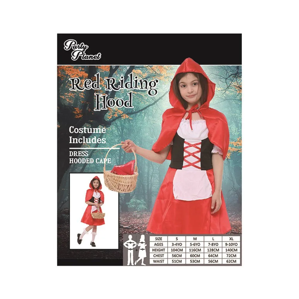 Children Storybook Red Riding Hood Costume