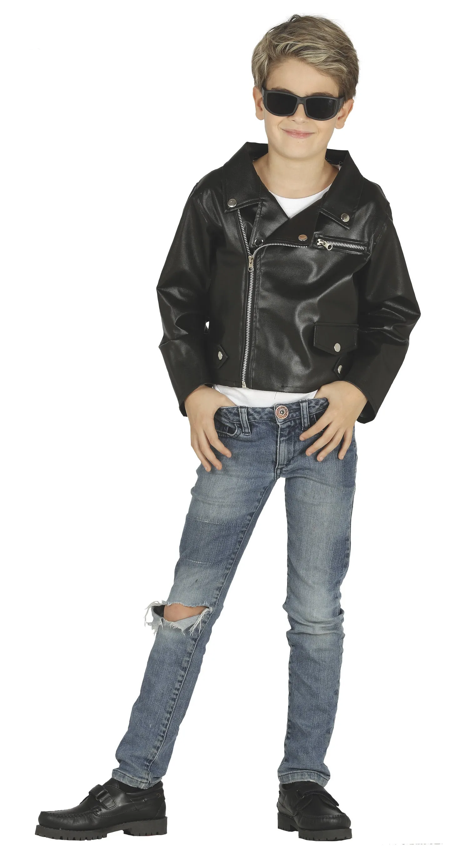 Child's Black 50s Rock 'N' Roll Jacket