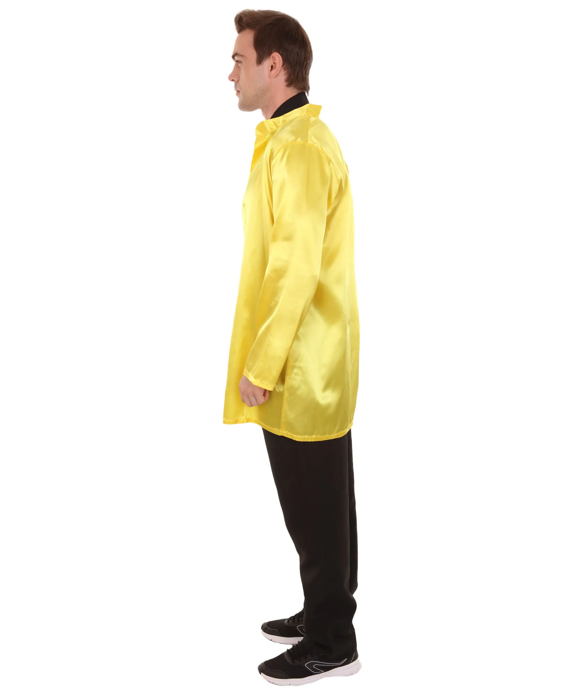 Chinese Traditional Martial Arts Kung Fu Uniform Yellow Costume.