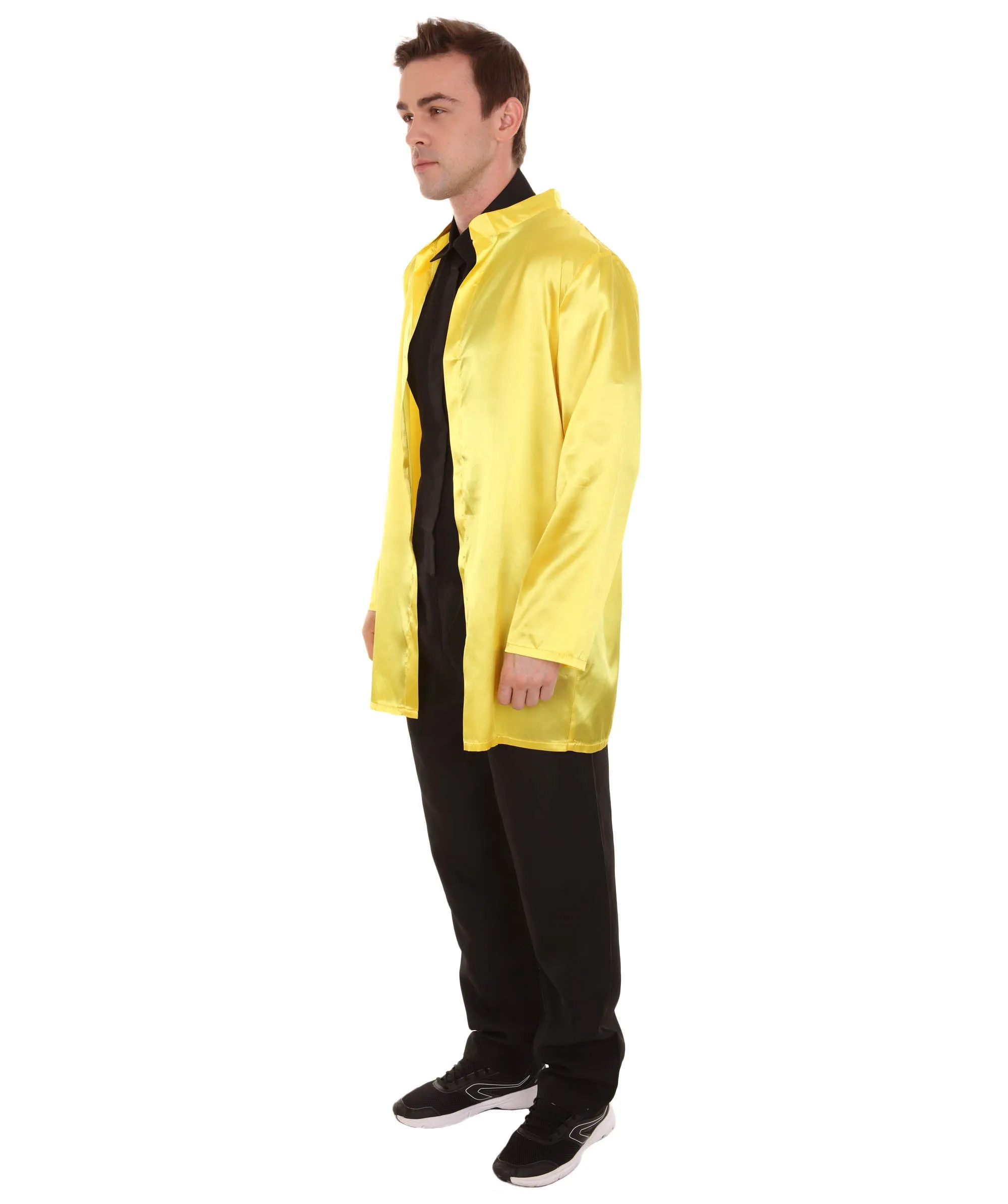 Chinese Traditional Martial Arts Kung Fu Uniform Yellow Costume.