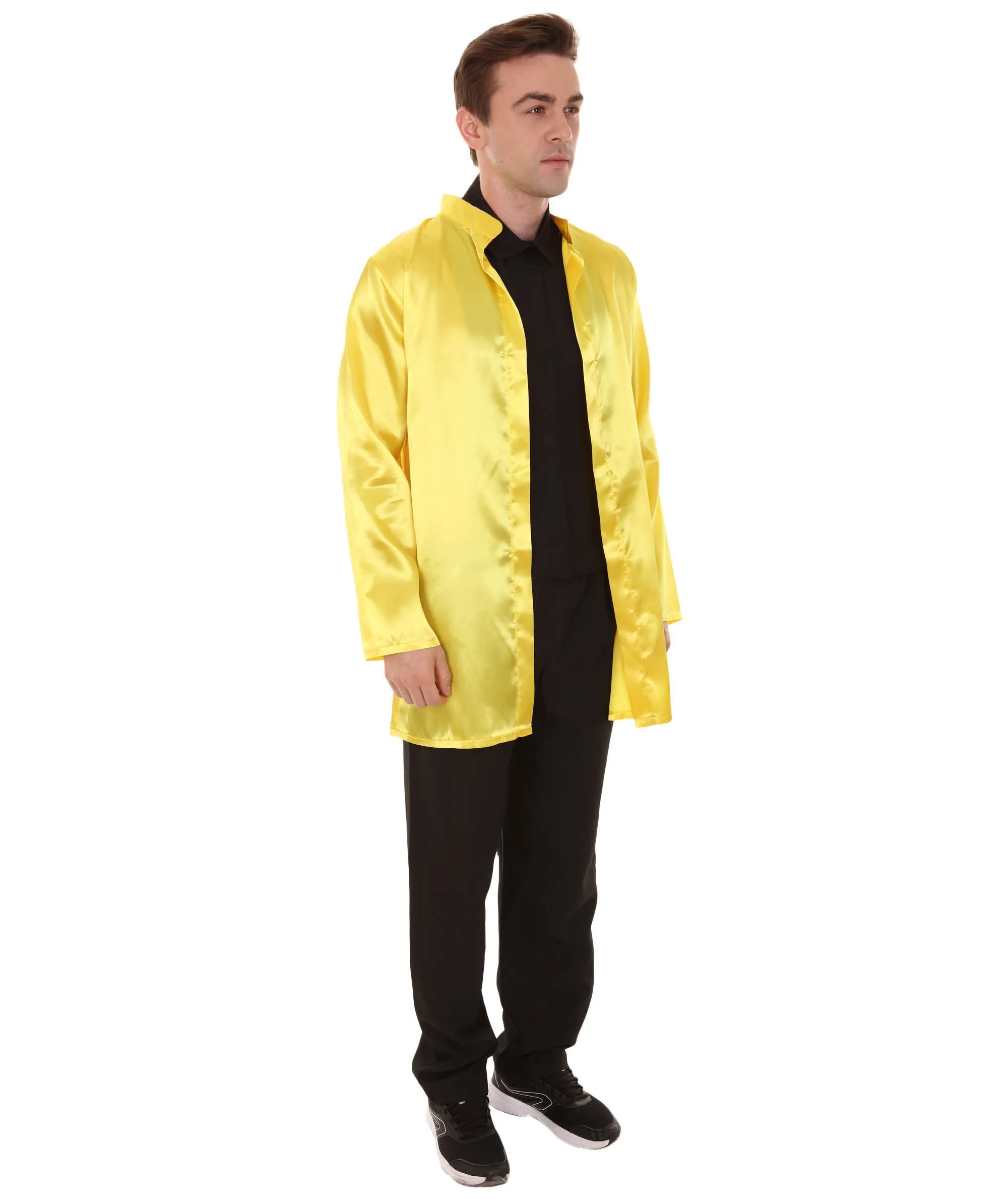 Chinese Traditional Martial Arts Kung Fu Uniform Yellow Costume.