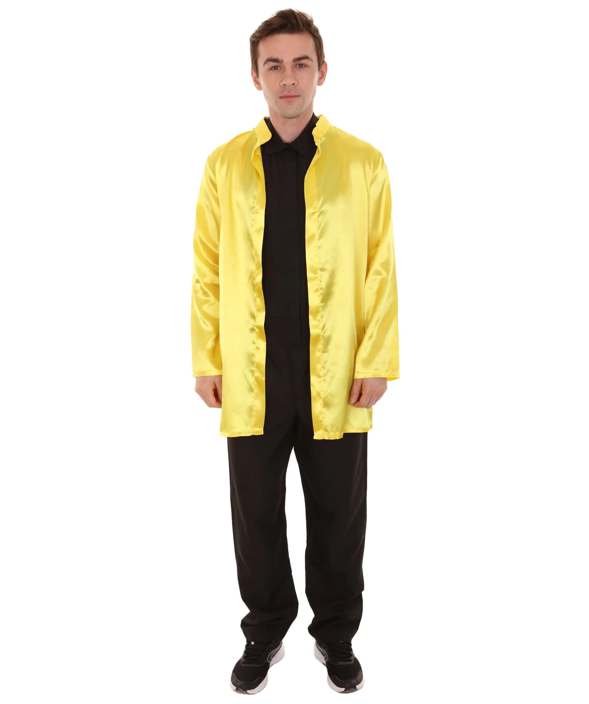 Chinese Traditional Martial Arts Kung Fu Uniform Yellow Costume.