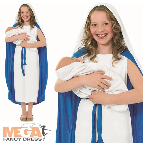 Christmas Nativity Mary Fancy Dress Costume