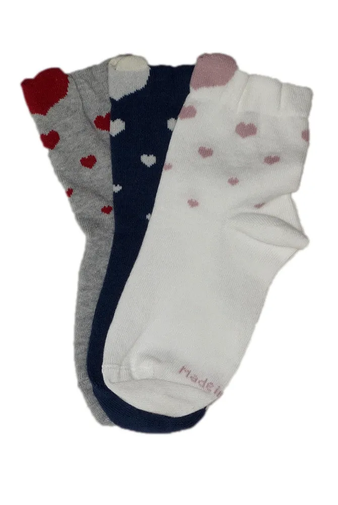 Coccoli Heart Pattern Girls Cotton Socks