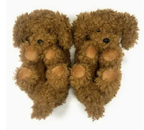 Coco The Doodle Plush Non-Slip Slippers Small 5-6