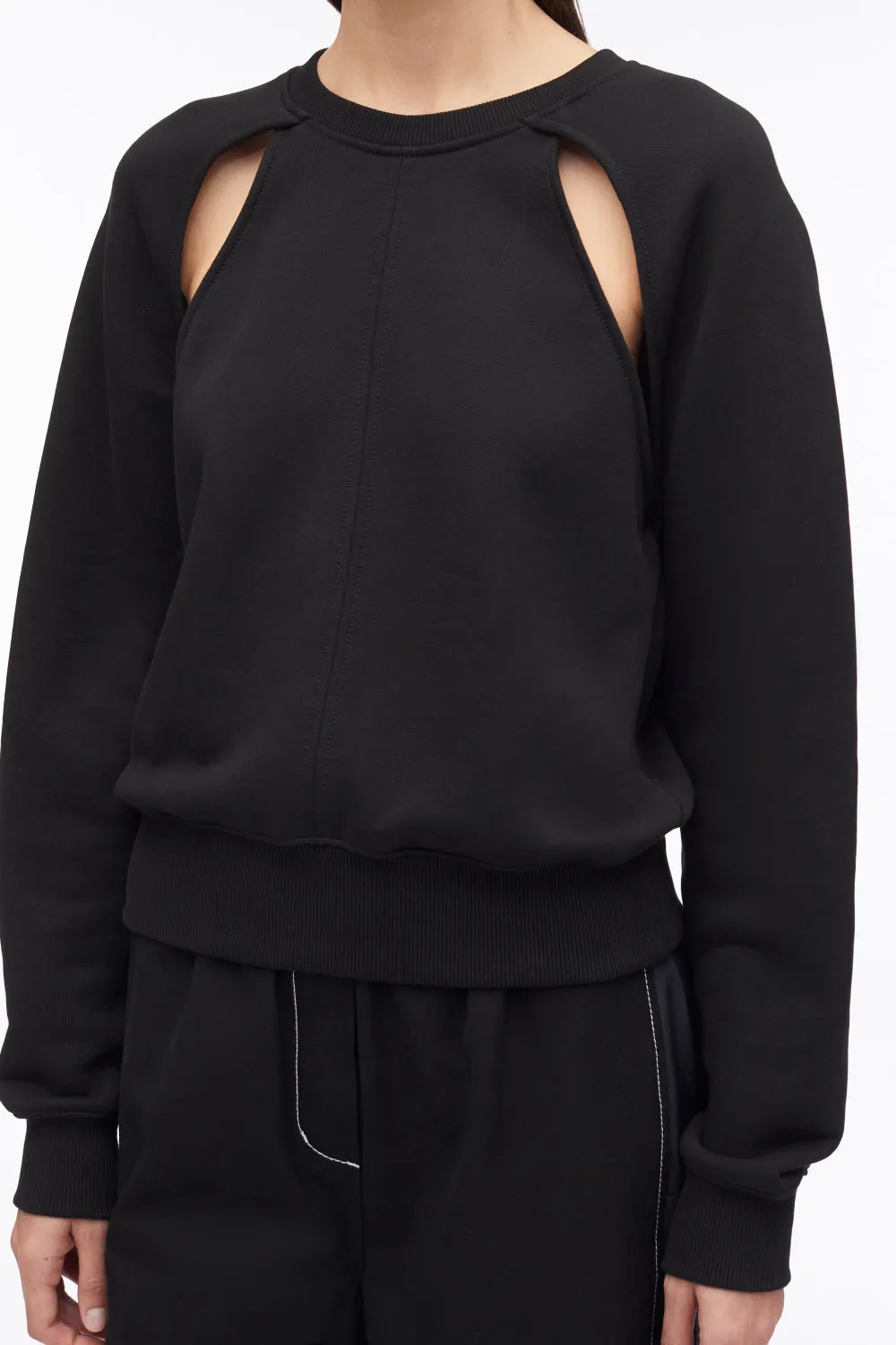 Compact French Terry Cut Out Sweatshirt