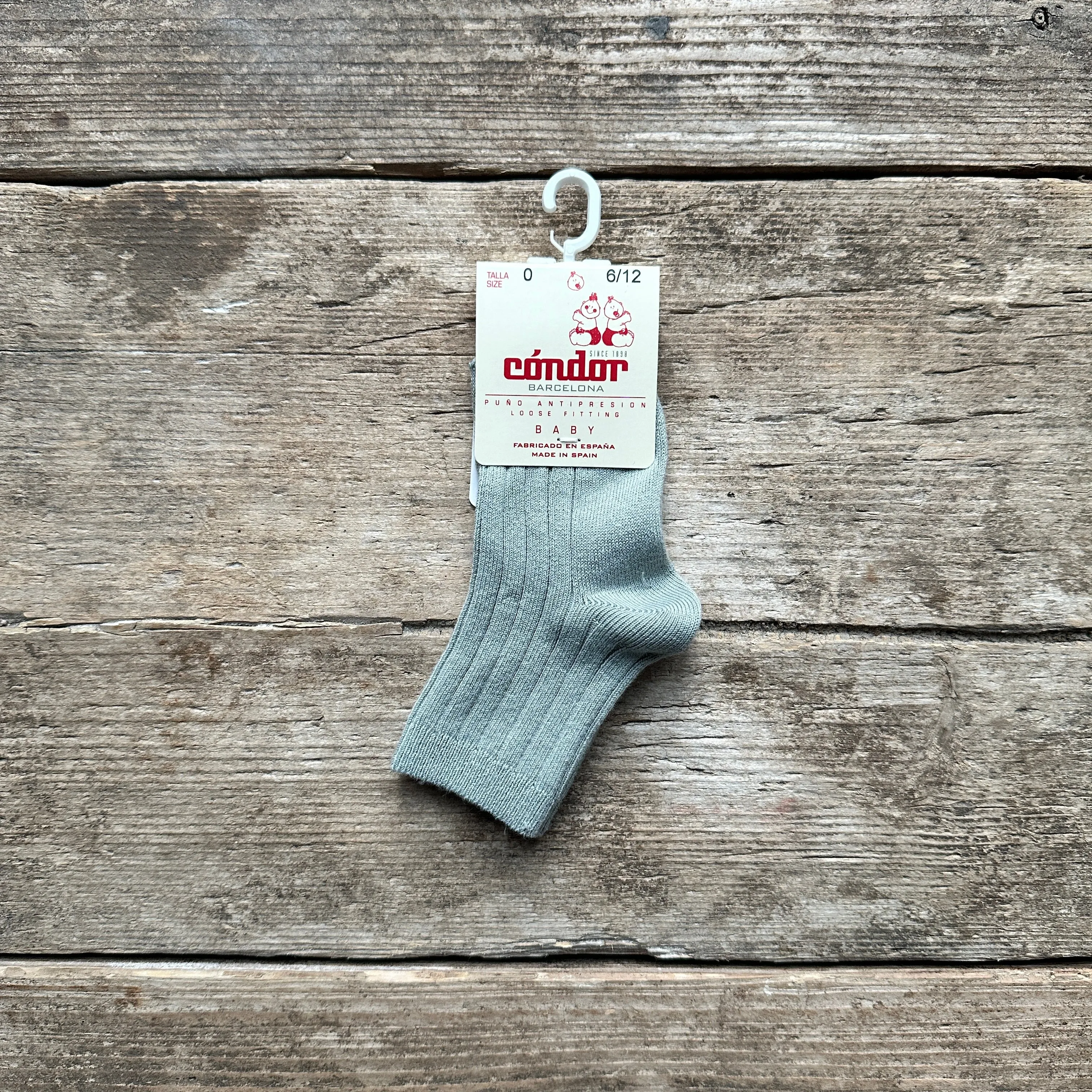 Cotton Rib Ankle Socks | Dry Green