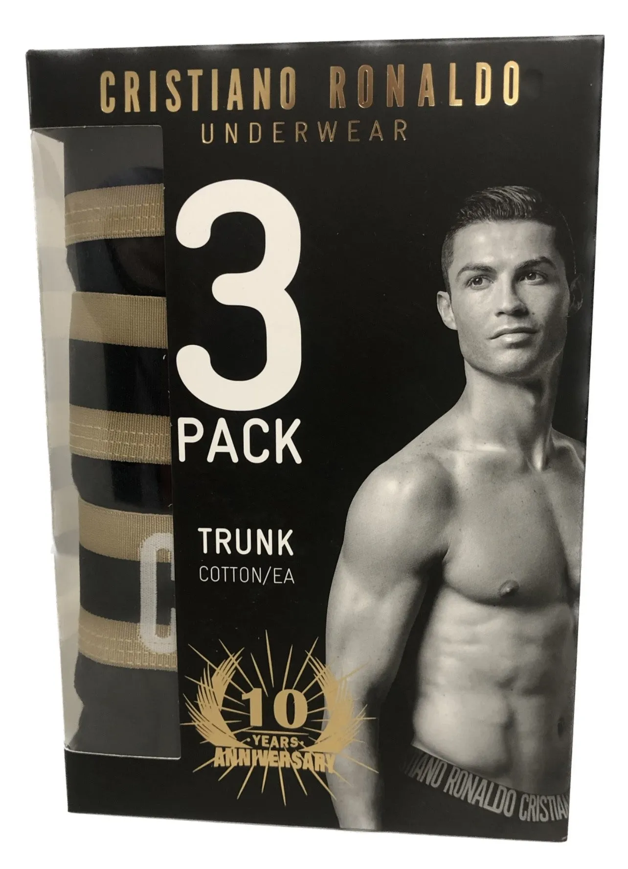 CR7 Men's 3-Pack Cotton Blend Trunks