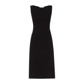 Ellen Bow Back A-line Black Dress