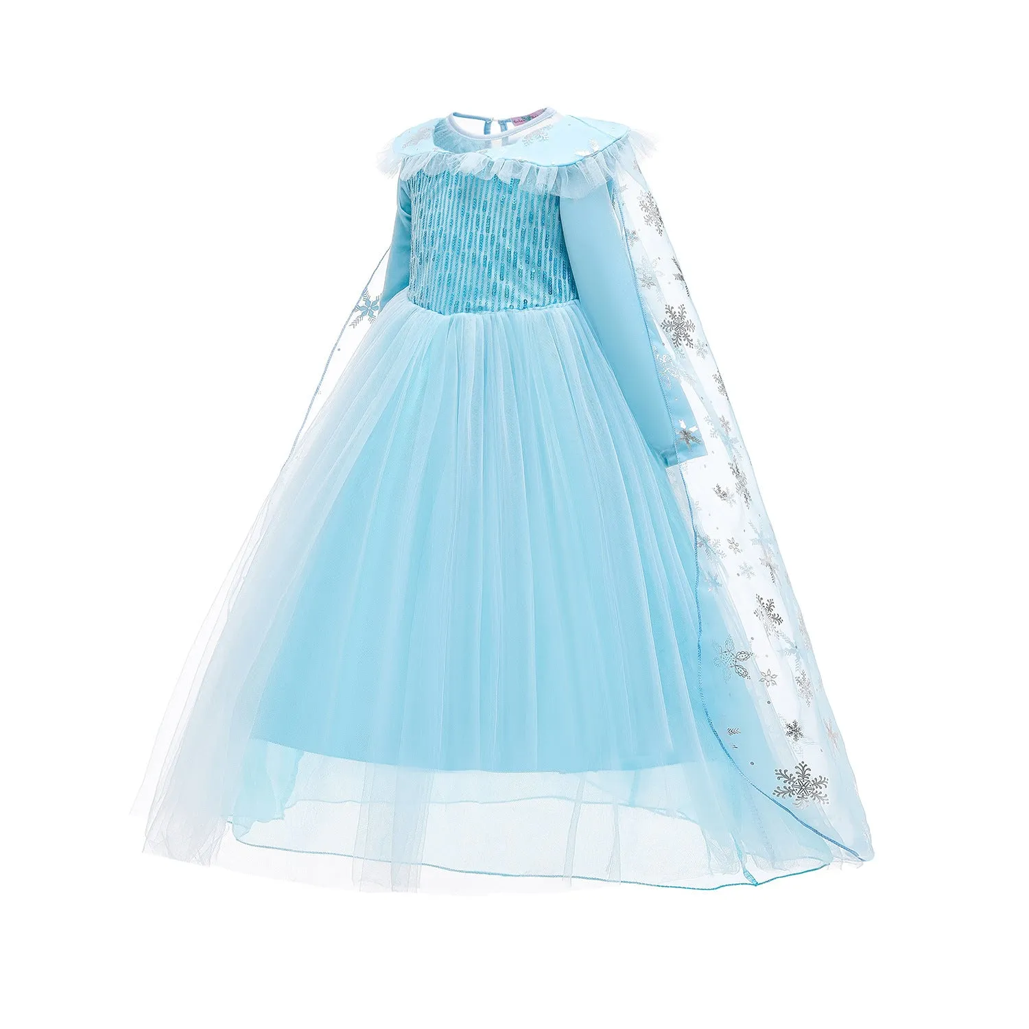 Fancydresswale Elsa frozen princess pageant full sleeve Birthday dress for Girls