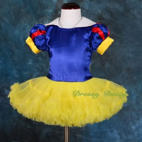 FC031 Snow White Fancy Dress Cape Dance Costume Party Halloween Baby Girl Size 9 Months - 5